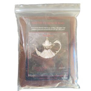 Silver Storage Bag, Zippered Holloware Bag, Silver Maid, Anti-Tarnish, 24x30 NEW